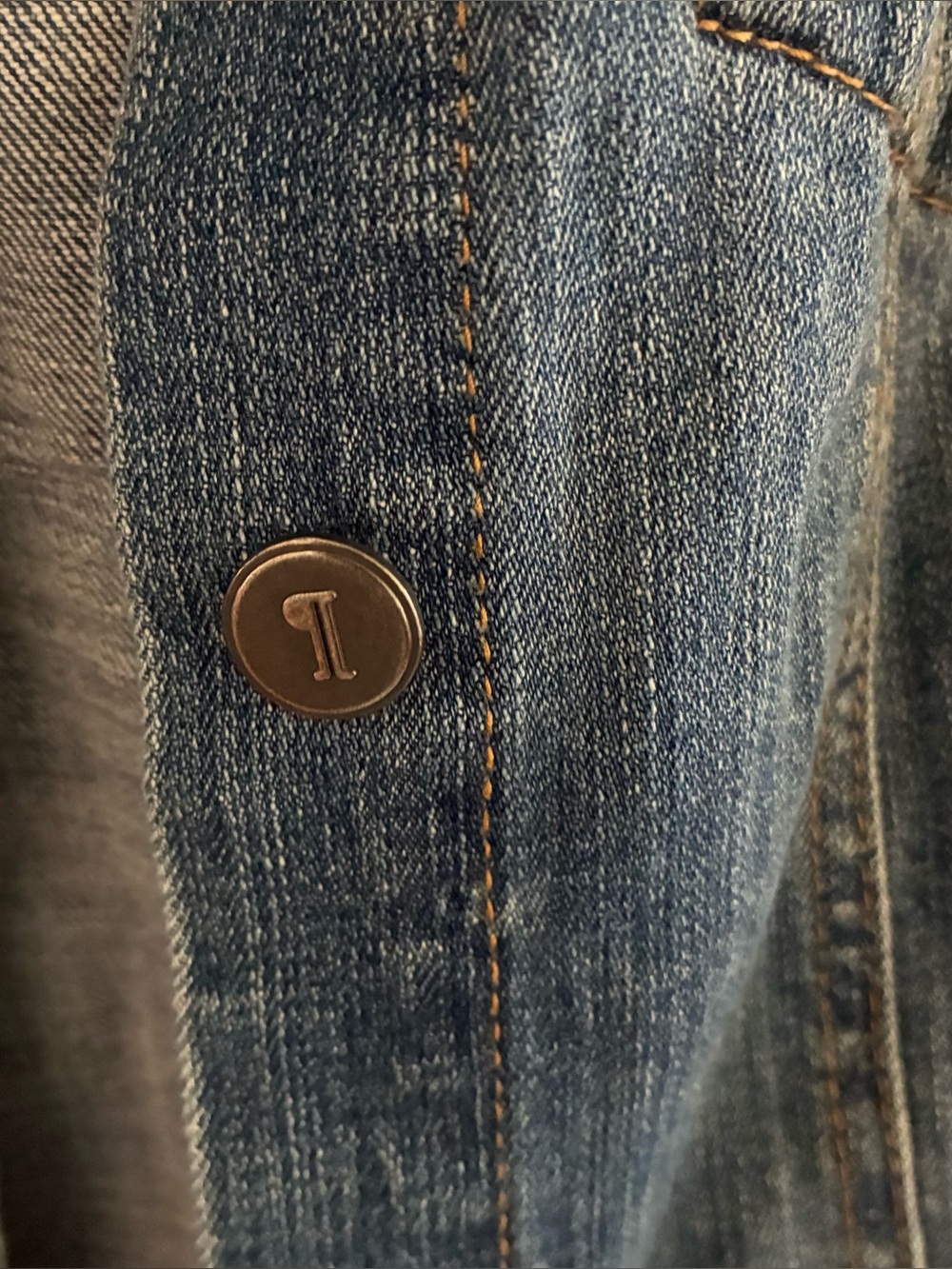 Pilcro and the Letterpress Amore Embroidered Denim Jacket, Size Large - Picture 7 of 8